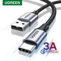 UGREEN USB typ C kabel 3A szybkie ładowanie do Samsung S20 S21 Xiaomi POCO USB C przewód USB C ładowarka telefon kabel do ładowania 1